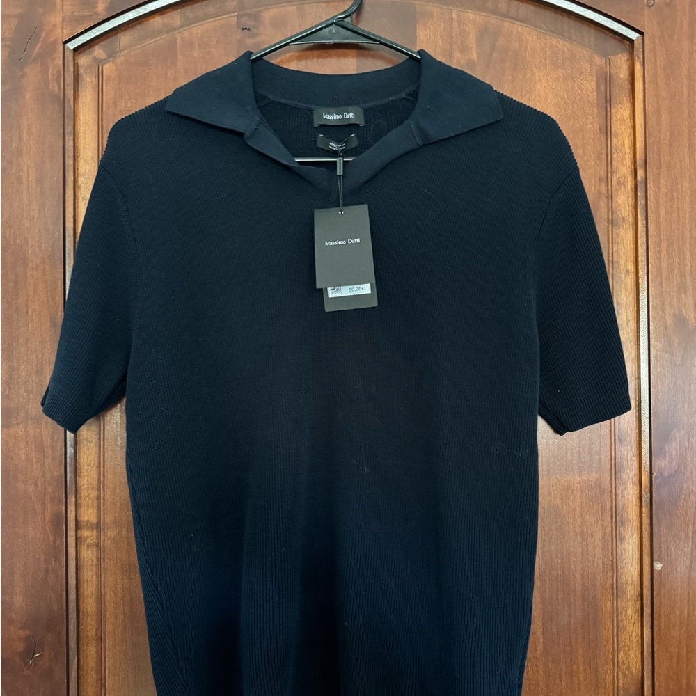 Massimo Dutti Dark Polo Shirt